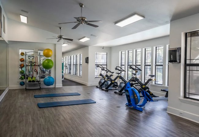gym at The Monroe located in Tallahassee, FL